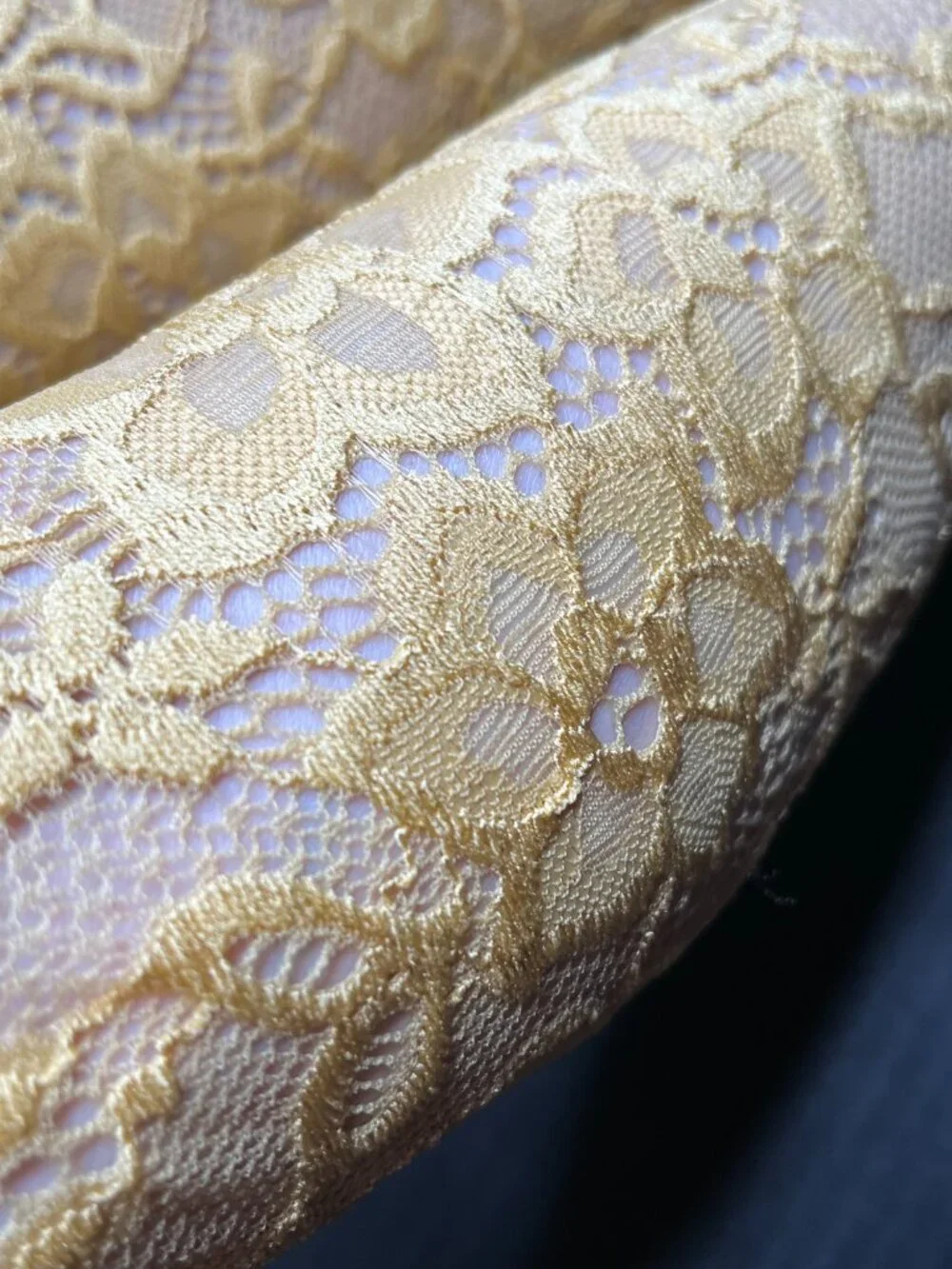 Floral Lace Thigh Highs Yellow Leg Warmers Over the Knee Socks Footless Tights